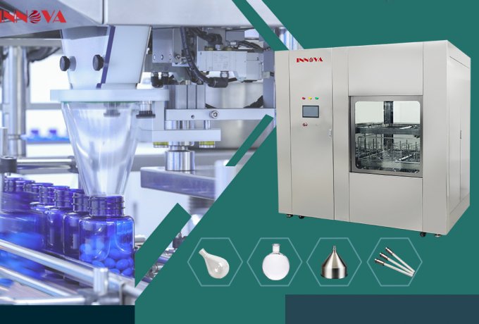 Lavadora de cristalería de alta resistencia Innova para la industria farmacéutica