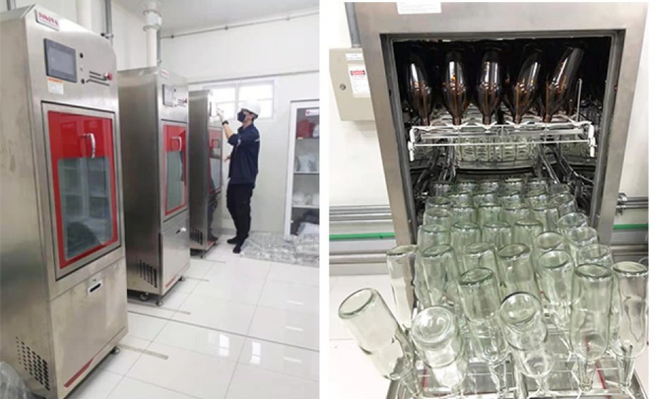 Se han instalado 3 juegos de lavadoras de cristalería Innova con un efecto de limpieza perfecto en Tailandia