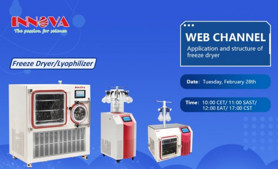 Innova Nuevo seminario web para Innova Freeze Dryer el 28 de febrero de 2023