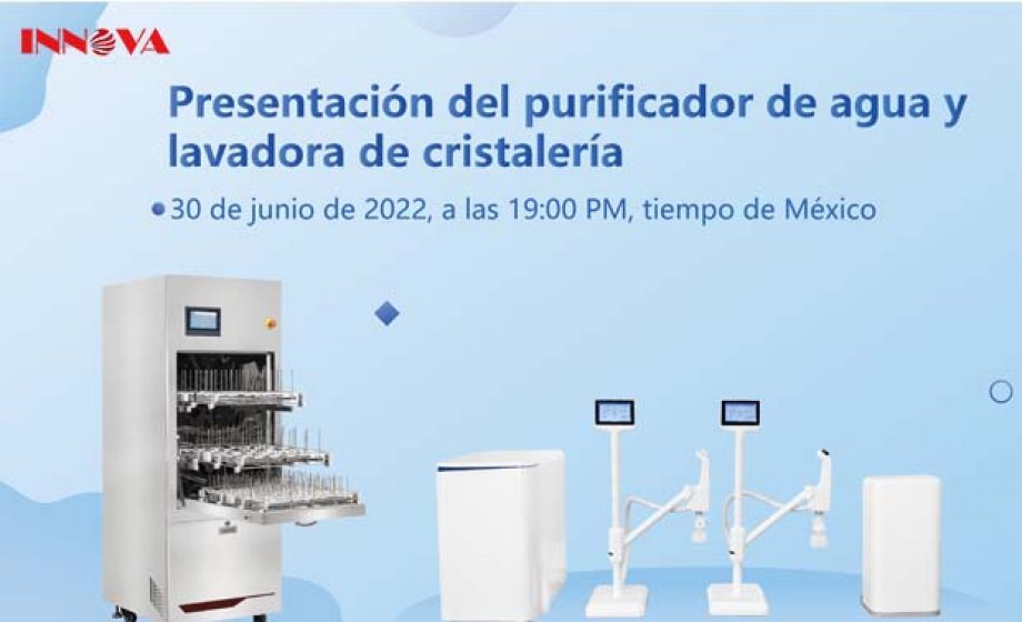 Una presentación sobre sistemas de purificación de agua y lavadoras de cristalería especialmente para el mercado mexicano el 30 de junio